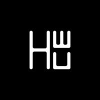 hwu letra logo vector diseño, hwu sencillo y moderno logo. hwu lujoso alfabeto diseño