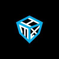 HMX letter logo vector design, HMX simple and modern logo. HMX luxurious alphabet design