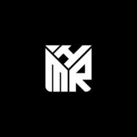 hmr letra logo vector diseño, hmr sencillo y moderno logo. hmr lujoso alfabeto diseño