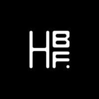 hbf letra logo vector diseño, hbf sencillo y moderno logo. hbf lujoso alfabeto diseño