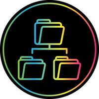 Folder Sharing Vector Icon Design