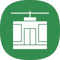 Cable Car Vector Icon Design