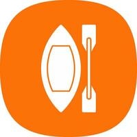 Canoe Vector Icon Design