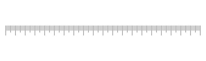 Measuring chart with 20 centimeters. Ruler scale with numbers. Length measurement math, distance, height, sewing tool. Vector illustration.