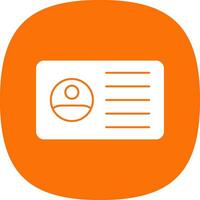 ID Card Vector Icon Design