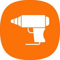 Hot Glue Gun Vector Icon Design