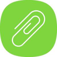 Paper Clip Vector Icon Design