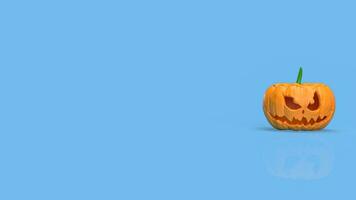 The jack o lantern pumpkin Boarder line  for halloween content 3d rendering photo