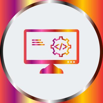 Unique Code Optimization Vector Icon