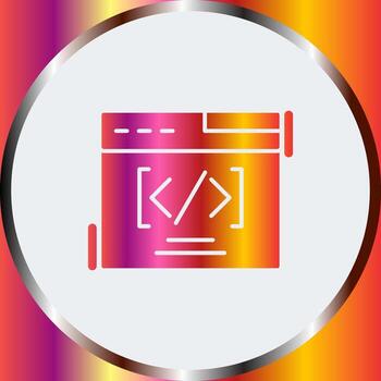 icono de vector de codificación web