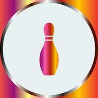 Unique Bowling Pin Vector Icon