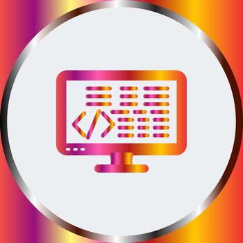 icono de vector de codificación