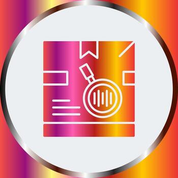 icono de vector de código de seguimiento