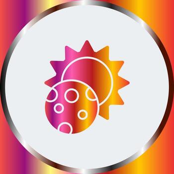icono de vector de eclipse