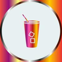 Iced Coffee Vector Icon