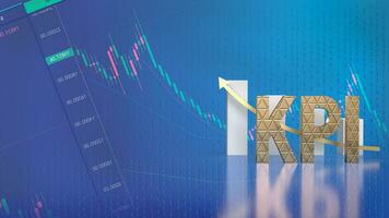 The KPI or Key Performance Indicator for Business concept 3d rendering photo