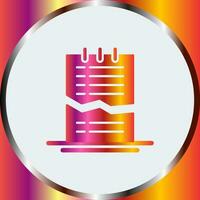 Corrupted List Vector Icon
