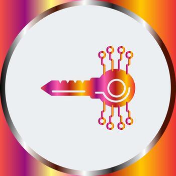 icono de vector de código clave