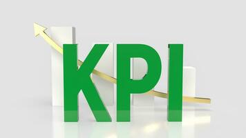 The KPI or Key Performance Indicator for Business concept 3d rendering photo