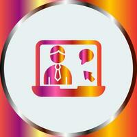 Online Interview Vector Icon