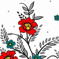 floral abstract pattern suitable for textile and printing needs vector