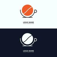 vector café café sencillo logo icono.