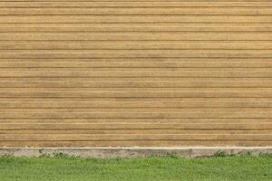 closeup corner of the outdoor marble staircase background texture of orange stone stairs on green grass. photo