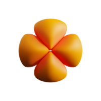 wijnoogst bloem 3d renderen icoon illustratie png