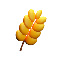 grain 3d le rendu icône illustration png