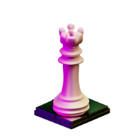 échecs pièces 3d le rendu icône illustration png