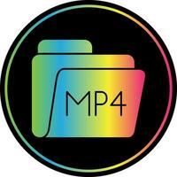 mp4 vector icono diseño