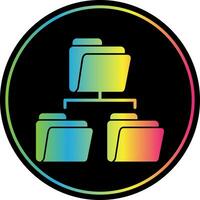Folder Sharing Vector Icon Design