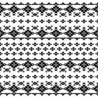 Geometric seamless tribal pattern traditional in black and white color. Ethnic style design for textile. vector