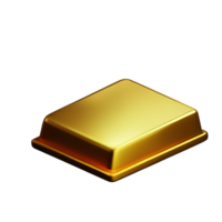 Gold Bar 3d Rendern Symbol Illustration png