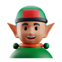 duende cara 3d representación icono ilustración png