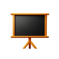 blackboard 3d rendering icon illustration png