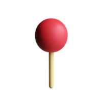 lolly 3d renderen icoon illustratie png