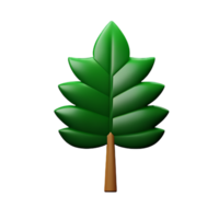 fern 3d rendering icon illustration png