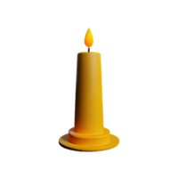 candlestick 3d rendering icon illustration png