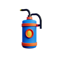 fire extinguisher 3d rendering icon illustration png