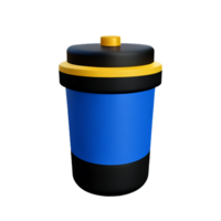 tumbler 3d rendering icon illustration png