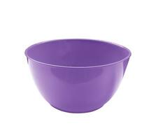Plastic bowl on white background photo