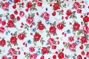 flowers fabric pattern background photo