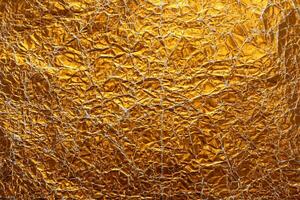 Gold Paper wrinkled background photo