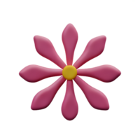 vintage flower 3d rendering icon illustration png