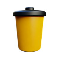 garbage 3d rendering icon illustration png