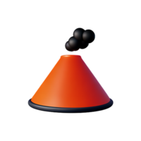 vulcano 3d interpretazione icona illustrazione png