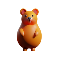 hamster 3d le rendu icône illustration png