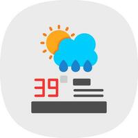 pronóstico analítica vector icono diseño