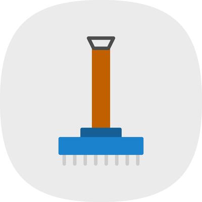 Rake Vector Icon Design